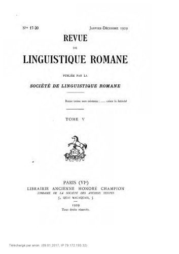خرید و دانلود نسخه کامل کتاب Revue de linguistique romane_689c53c0349f0.jpeg خرید و دانلود نسخه کامل کتاب Revue de linguistique romane