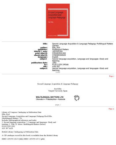 خرید و دانلود نسخه کامل کتاب Second Language Acquisition and Language Pedagogy (Multilingual Matters)_689c83822c7aa.jpeg خرید و دانلود نسخه کامل کتاب Second Language Acquisition and Language Pedagogy (Multilingual Matters)