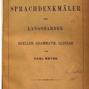 خرید و دانلود نسخه کامل کتاب Sprache und Sprachdenkmäler der Langobarden; Quellen, Grammatik, Glossar