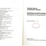 خرید و دانلود نسخه کامل کتاب Stylistics and Psychology: Investigations of Foregrounding