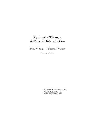 خرید و دانلود نسخه کامل کتاب Syntactic theory: a formal introduction_689c95a9c9ec4.jpeg خرید و دانلود نسخه کامل کتاب Syntactic theory: a formal introduction