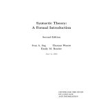 خرید و دانلود نسخه کامل کتاب Syntax: a formal introduction