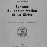 خرید و دانلود نسخه کامل کتاب Syntaxe Du Parler Wallon De La Gleize