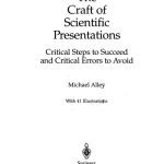 خرید و دانلود نسخه کامل کتاب The craft of scientific presentations: critical steps to succeed and critical errors to avoid
