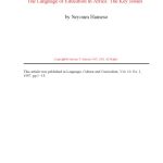 خرید و دانلود نسخه کامل کتاب The Language of Education in Africa: the Key Issues