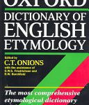 خرید و دانلود نسخه کامل کتاب The Oxford Dictionary of English Etymology
