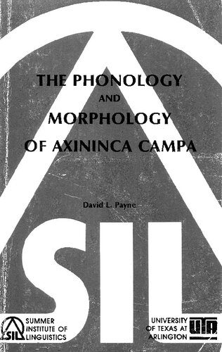 خرید و دانلود نسخه کامل کتاب The phonology and morphology of Axininca Campa_689ffd5c4a9e8.jpeg خرید و دانلود نسخه کامل کتاب The phonology and morphology of Axininca Campa