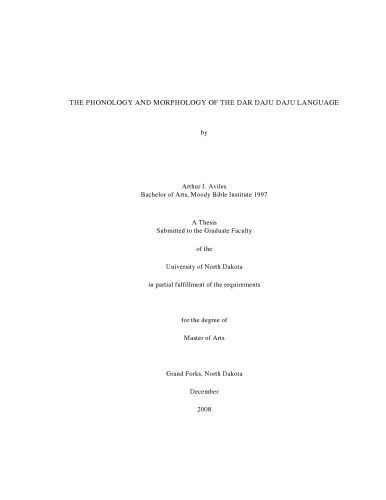 خرید و دانلود نسخه کامل کتاب The Phonology and Morphology of the Dar Daju Daju Language_68999a4a419e4.jpeg خرید و دانلود نسخه کامل کتاب The Phonology and Morphology of the Dar Daju Daju Language
