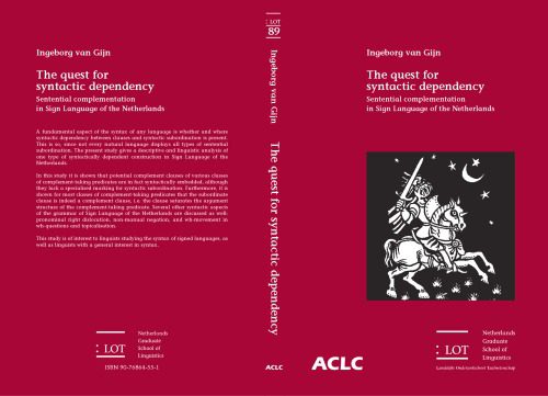 خرید و دانلود نسخه کامل کتاب The quest for syntactic dependency: Sentential complementation in Sign Language of the Netherlands_689c84517e753.jpeg خرید و دانلود نسخه کامل کتاب The quest for syntactic dependency: Sentential complementation in Sign Language of the Netherlands