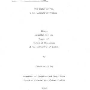 خرید و دانلود نسخه کامل کتاب The syntax of Tho, a Tai language of Vietnam
