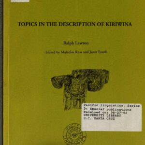 خرید و دانلود نسخه کامل کتاب Topics in the Description of Kiriwina