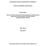 خرید و دانلود نسخه کامل کتاب Topics in the Reconstruction and Development of Indo-European, Balto-Slavic and Proto-Slavic Prosodic Patterns