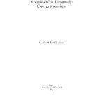 خرید و دانلود نسخه کامل کتاب Towards a Cognitive Linguistic Approach to Language Comprehension