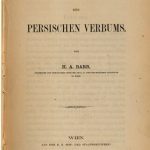خرید و دانلود نسخه کامل کتاب Über den Organismus des persischen Verbums