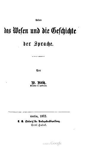 خرید و دانلود نسخه کامل کتاب Ueber das Wesen und die Geschichte der Sprache._68975df79a011.jpeg خرید و دانلود نسخه کامل کتاب Ueber das Wesen und die Geschichte der Sprache.