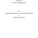 خرید و دانلود نسخه کامل کتاب Untersuchungen zur Sprache Pindars