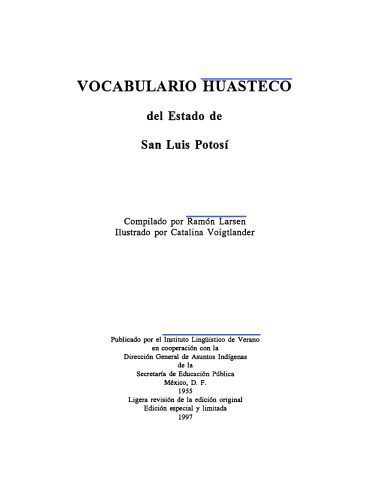 خرید و دانلود نسخه کامل کتاب VOCABULARIO HUASTECO del Estado de San Luis Potosí_6899a4c669b7a.jpeg خرید و دانلود نسخه کامل کتاب VOCABULARIO HUASTECO del Estado de San Luis Potosí