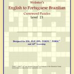 خرید و دانلود نسخه کامل کتاب Webster’s English to Portuguese Brazilian Crossword Puzzles: Level 21