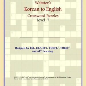 خرید و دانلود نسخه کامل کتاب Webster’s Korean to English Crossword Puzzles: Level 7
