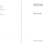 خرید و دانلود نسخه کامل کتاب Word Formation in Generative Grammar