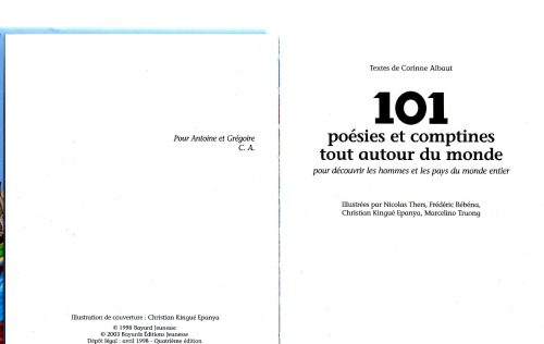 خرید و دانلود نسخه کامل کتاب 101 poésies et comptines tout autour du monde_68c46cca7d836.jpeg خرید و دانلود نسخه کامل کتاب 101 poésies et comptines tout autour du monde