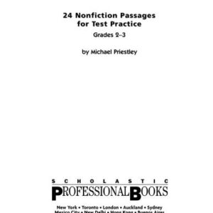 خرید و دانلود نسخه کامل کتاب 24 Nonfiction Passages for Test Practice. Grades 2-3