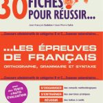 خرید و دانلود نسخه کامل کتاب 30 fiches pour réussir les épreuves de français concours catégories B et C