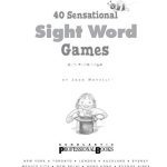 خرید و دانلود نسخه کامل کتاب 40 sensational sight word games