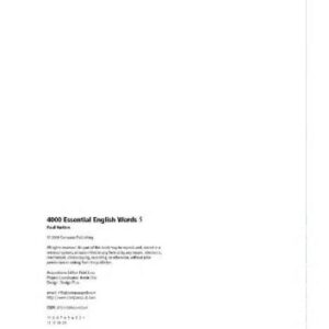 خرید و دانلود نسخه کامل کتاب 4000 Essential English Words 5