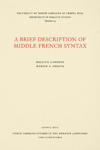 خرید و دانلود نسخه کامل کتاب A Brief Description of Middle French Syntax_68c463e1f0805.jpeg خرید و دانلود نسخه کامل کتاب A Brief Description of Middle French Syntax