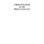 خرید و دانلود نسخه کامل کتاب A Brief Grammar of the Berta Language