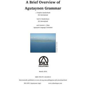 خرید و دانلود نسخه کامل کتاب A Brief Overview of Agutaynen Grammar