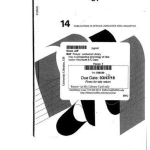 خرید و دانلود نسخه کامل کتاب A Comparative Phonology of Gbe