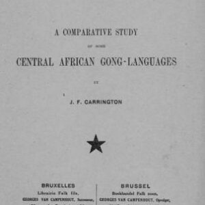 خرید و دانلود نسخه کامل کتاب A Comparative Study of some Central African Gong-Languages