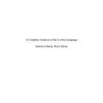 خرید و دانلود نسخه کامل کتاب A Complete Analysis of the Lɔɔma Language, Interior Liberia, West Africa