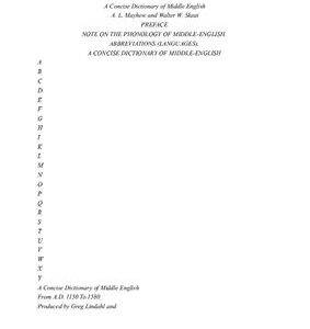 خرید و دانلود نسخه کامل کتاب A Concise Dictionary of Middle English (from A.D. 1150 to 1580)