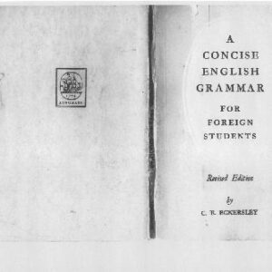 خرید و دانلود نسخه کامل کتاب A Concise English Grammar For Foreign Students