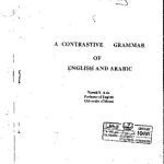 خرید و دانلود نسخه کامل کتاب A Contrastive Grammar of English and Arabic