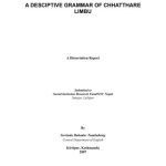 خرید و دانلود نسخه کامل کتاب A Descriptive Grammar of Chhatthare Limbu