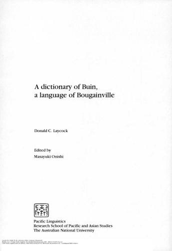 خرید و دانلود نسخه کامل کتاب A Dictionary of Buin, a language of Bougainville_68b8fc02324d7.jpeg خرید و دانلود نسخه کامل کتاب A Dictionary of Buin, a language of Bougainville