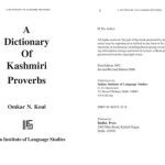 خرید و دانلود نسخه کامل کتاب A dictionary of Kashmiri Proverbs