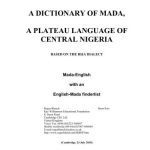 خرید و دانلود نسخه کامل کتاب A Dictionary of Mada (Mada-English). A Plateau Language of Central Nigeria