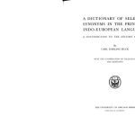 خرید و دانلود نسخه کامل کتاب A Dictionary of Selected Synonyms in the Principal Indo-European Languages:  A Contribution to the History of Ideas