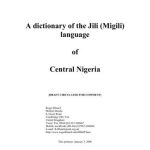 خرید و دانلود نسخه کامل کتاب A dictionary of the Jili (Migili) language of Central Nigeria