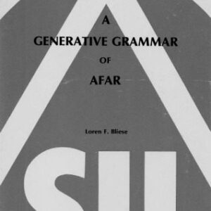 خرید و دانلود نسخه کامل کتاب A generative grammar of Afar