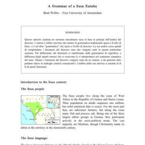 خرید و دانلود نسخه کامل کتاب A Grammar of a Susu Xutuba