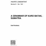 خرید و دانلود نسخه کامل کتاب A grammar of Karo Batak, Sumatra
