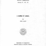 خرید و دانلود نسخه کامل کتاب A Grammar of Lenakel