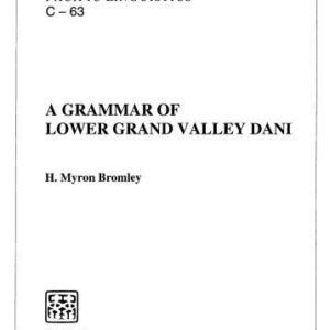 خرید و دانلود نسخه کامل کتاب A grammar of Lower Grand Valley Dani