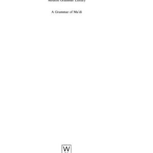 خرید و دانلود نسخه کامل کتاب A Grammar of Ma’di